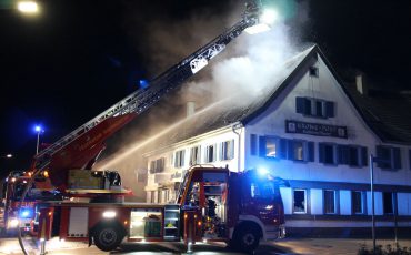 Gebäudebrand in Stollhofen